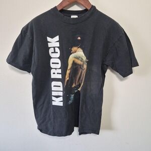 Vintage Kid Rock Shirt Mens Large Black Pain Train Tour 2004 Concert 2000s